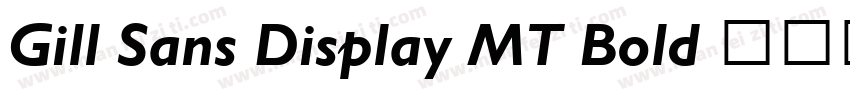 Gill Sans Display MT Bold 语言英文字体转换